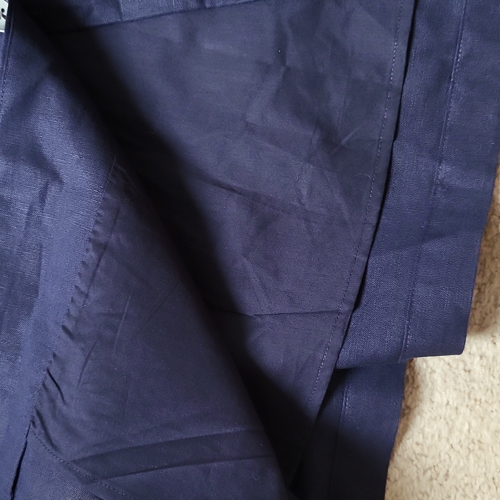 Gap Linen & Cotton Lined Dark Blue Dress with Pockets, Size 6, New With Tags - Picture 4 of 10